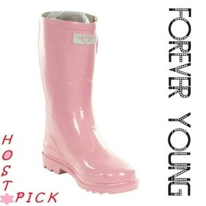 Women's Rainboots, MidCalf Rain Boots, #1602, Pink
